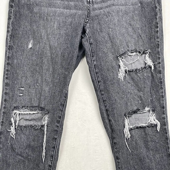 BDG Urban Outfitters Gray Wash Distressed Slim Straight Button Fly Jeans, SZ 30 - Picture 2 of 13